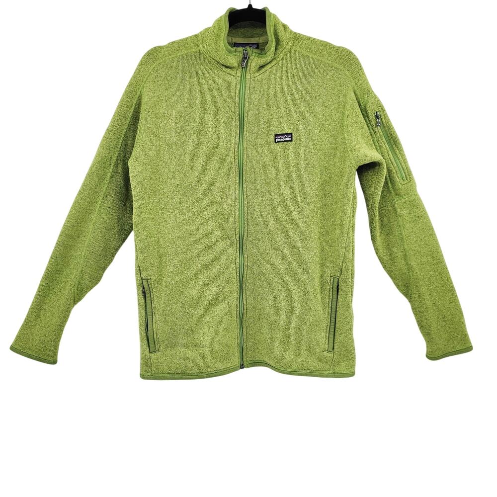 Patagonia Better Sweater Lime Green Zip-Up Fleece Jacket Women's Size L